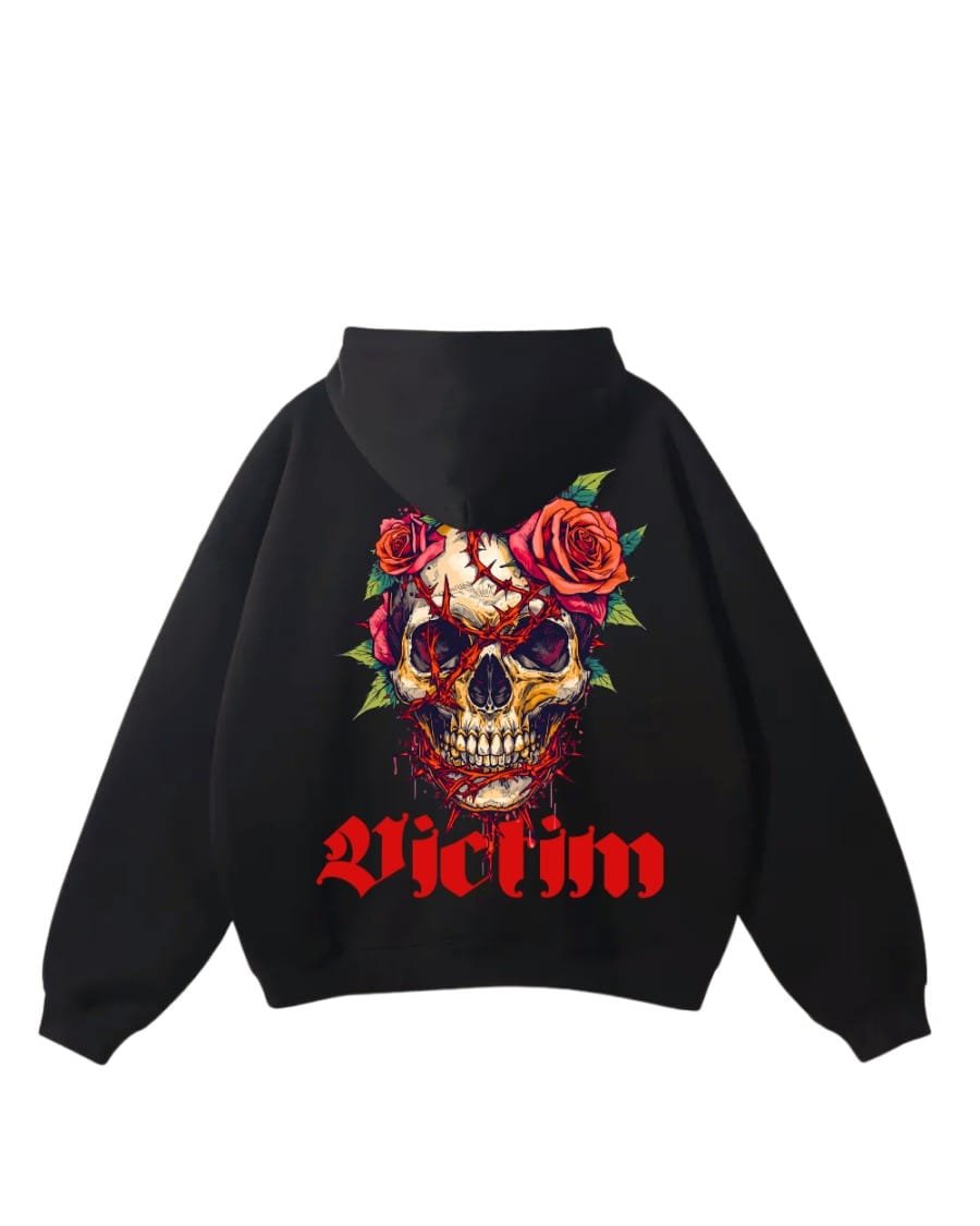 Victim Black Hoodie - Black hoodie nigeria - Bigboy9ja