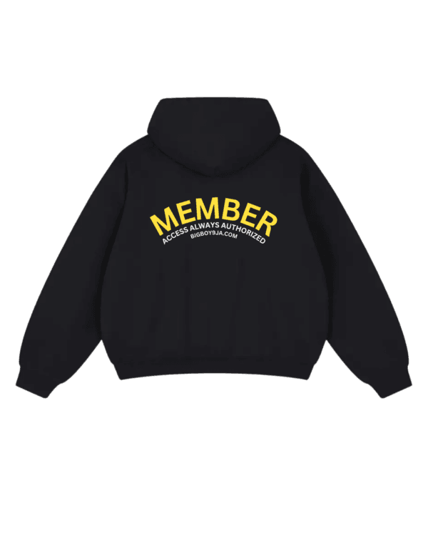 MEMBER Back Black Hoodie - Black Hoodies in Nigeria - biggboy9jacom
