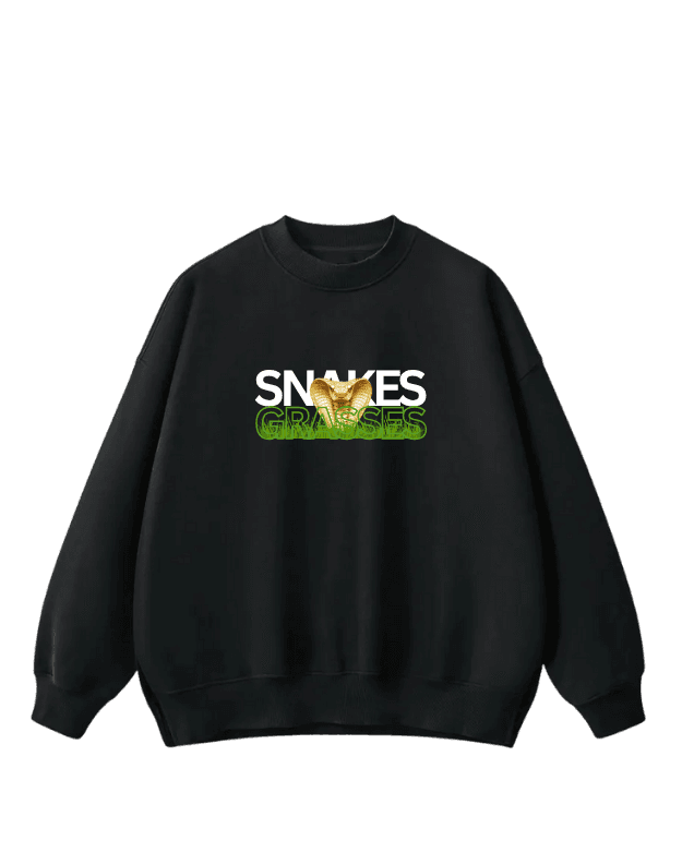 Snakes Black sweatshirt - biggboy9jacom