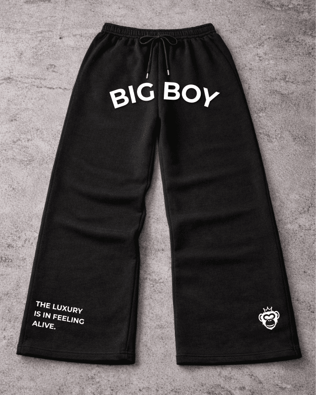 BIGBOY OG BLACK BAGGY SWEATPANTS – PREMIUM SWEATPANTS IN NIGERIA - bigboy9ha.com