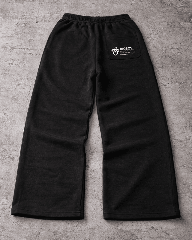 BIGBOY OG BLACK BAGGY SWEATPANTS – PREMIUM SWEATPANTS IN NIGERIA -back - bigboy9ha.com