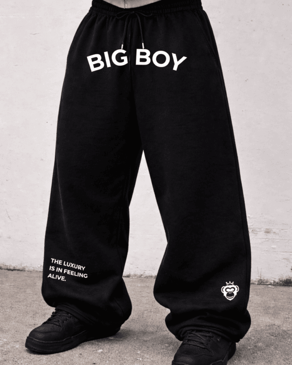 BIGBOY OG BLACK BAGGY SWEATPANTS – PREMIUM SWEATPANTS IN NIGERIA - bigboy9ja.com -