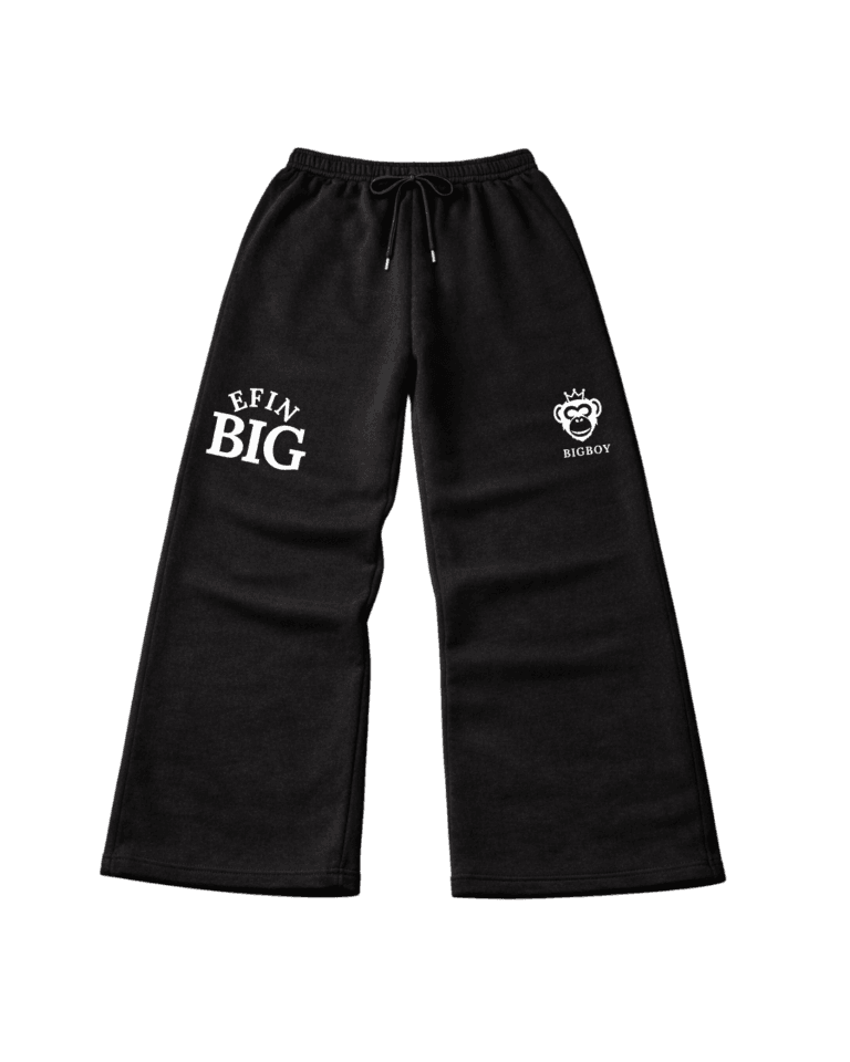 BIGBOY EFIN BIG BLACK BAGGY SWEATPANTS – PREMIUM SWEATPANTS IN NIGERIA - bigboy9ja.com -