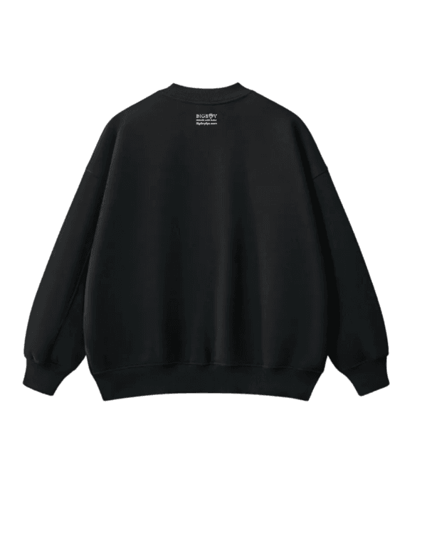 Black kSweatshirt Back - bigboy9ja
