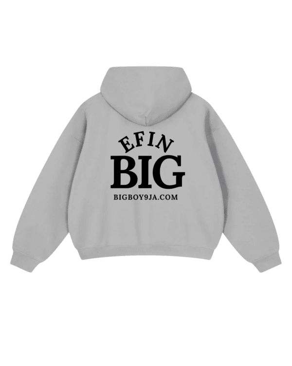 Bigboy Efin Big Hoodie - Grey Hoodies in Nigeria - biggboy9ja.com back